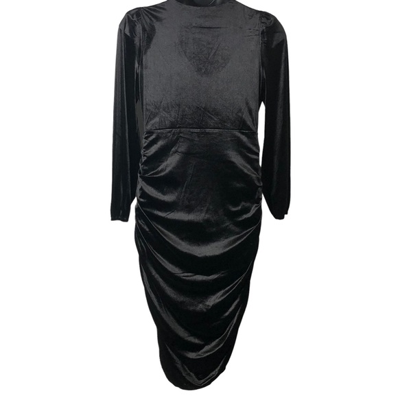 INC International Concepts Ruched Blouson-Sleeve Dress Size XL - Picture 7 of 9